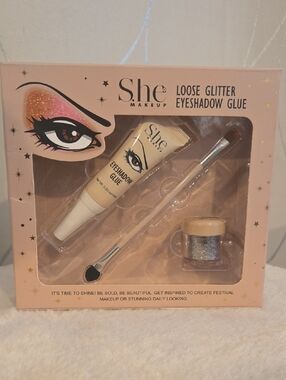 Loose Glitter Eyeshadow Glue - Beige